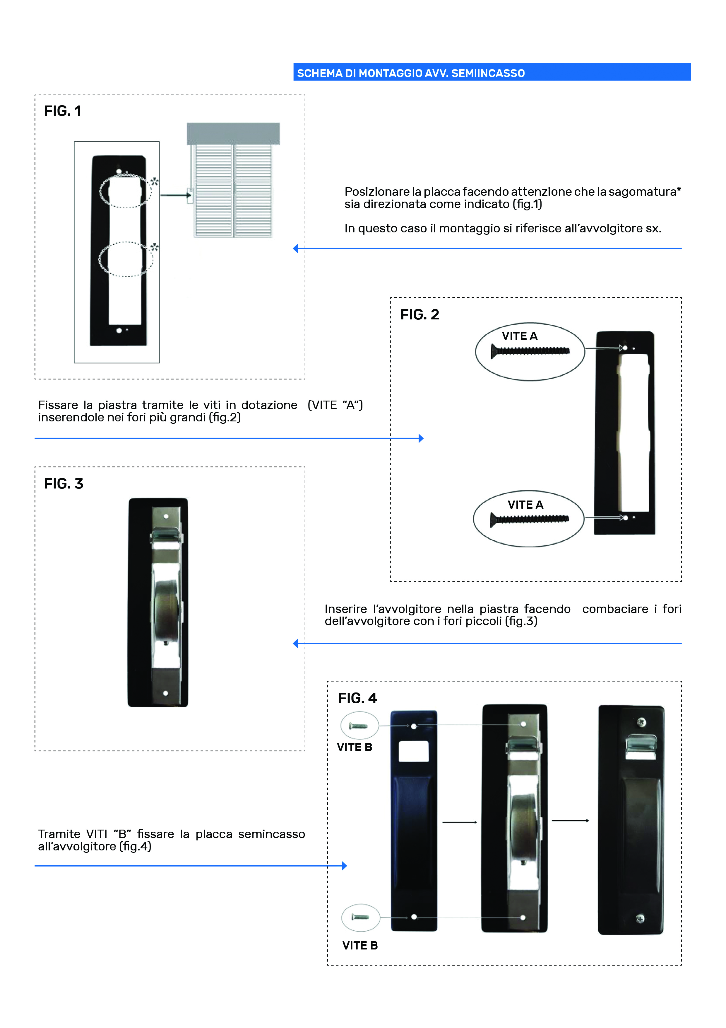 montaggio avvolgitore